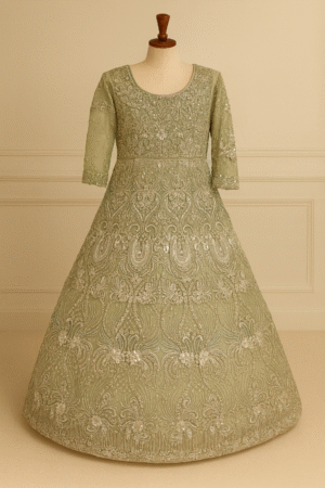 Bridal Maxi , Base Net + Indian Tissu