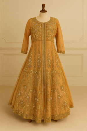 Party Wear Maxi , Base net or Indian Tissu